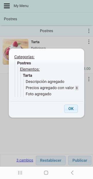 Estas versiones incluyen todos los cambios realizados de una versión a otra